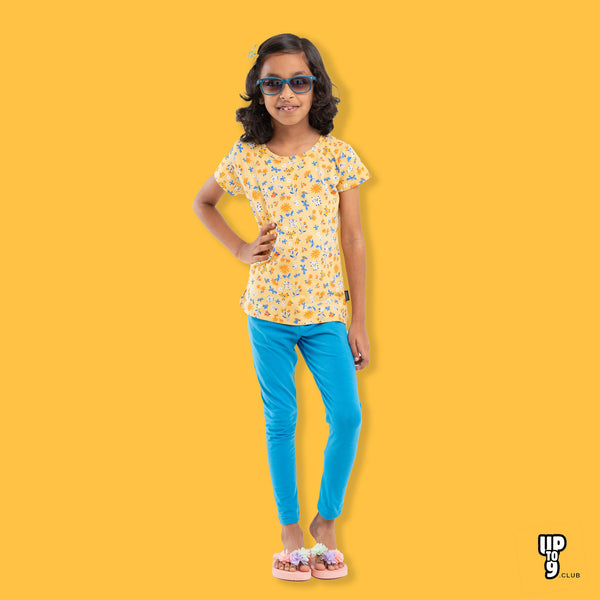 Graphic Printed T-Shirt & Leggings set