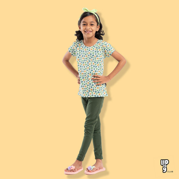 Graphic Printed T-Shirt & Leggings set
