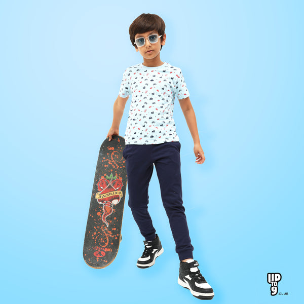 Graphic Printed T-Shirt & Pant  Set